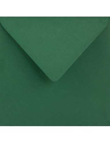 Koperta ozdobna gładka kolorowa kwadratowa K4 15,3x15,3 NK Sirio Color Foglia ciemna zielona 115g