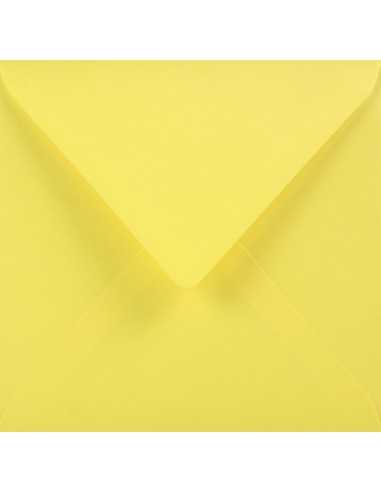 Koperta ozdobna gładka kolorowa kwadratowa K4 15,3x15,3 NK Sirio Color Limone żółta 115g
