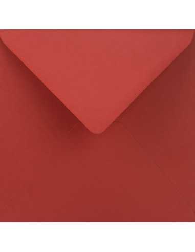 Koperta ozdobna gładka kolorowa kwadratowa K4 15,3x15,3 NK Sirio Color Lampone czerwona 115g
