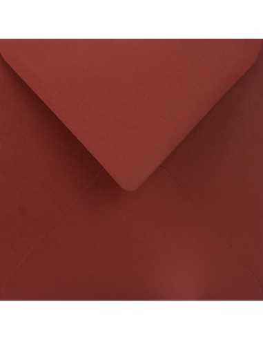 Koperta ozdobna gładka kolorowa kwadratowa K4 15,3x15,3 NK Sirio Color Cherry bordowa 115g