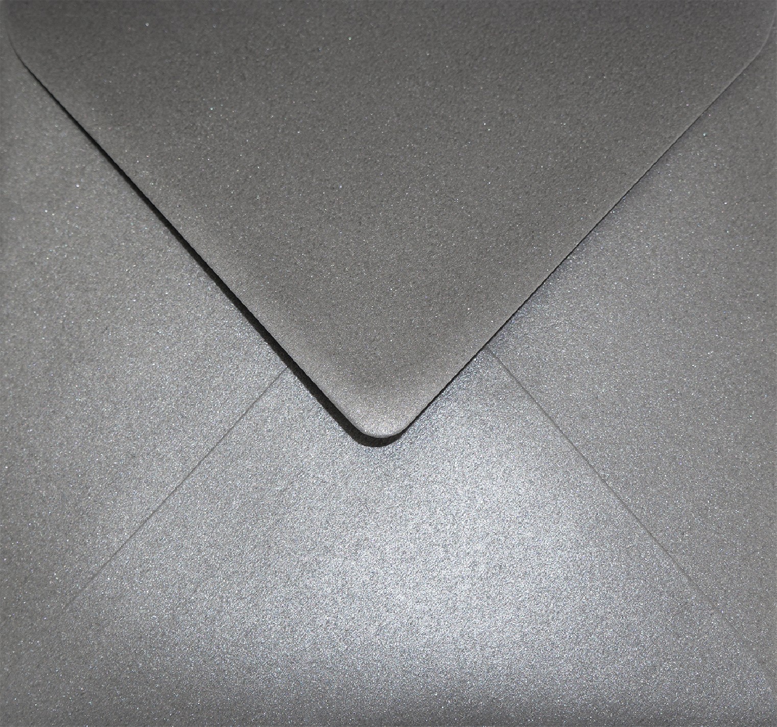 Koperta ozdobna kwadratowa K4 NK 15,3x15,3cm Aster Metallic Grey szara 120g