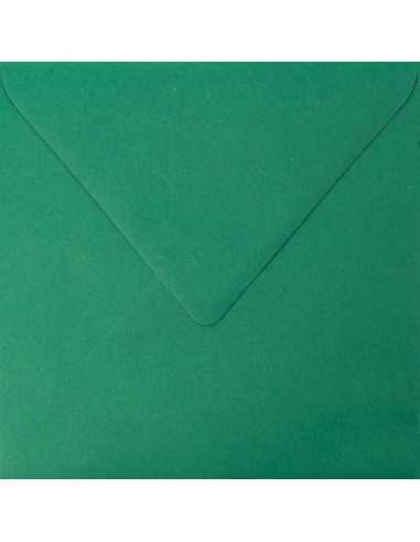 Koperta ozdobna gładka kolorowa kwadratowa K4 15,3x15,3 NK Burano English Green ciemna zielona 90g