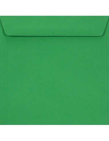 Koperta ozdobna kwadratowa K4 15,5x15,5cm NK Burano Verde Bandiera zielona 90g