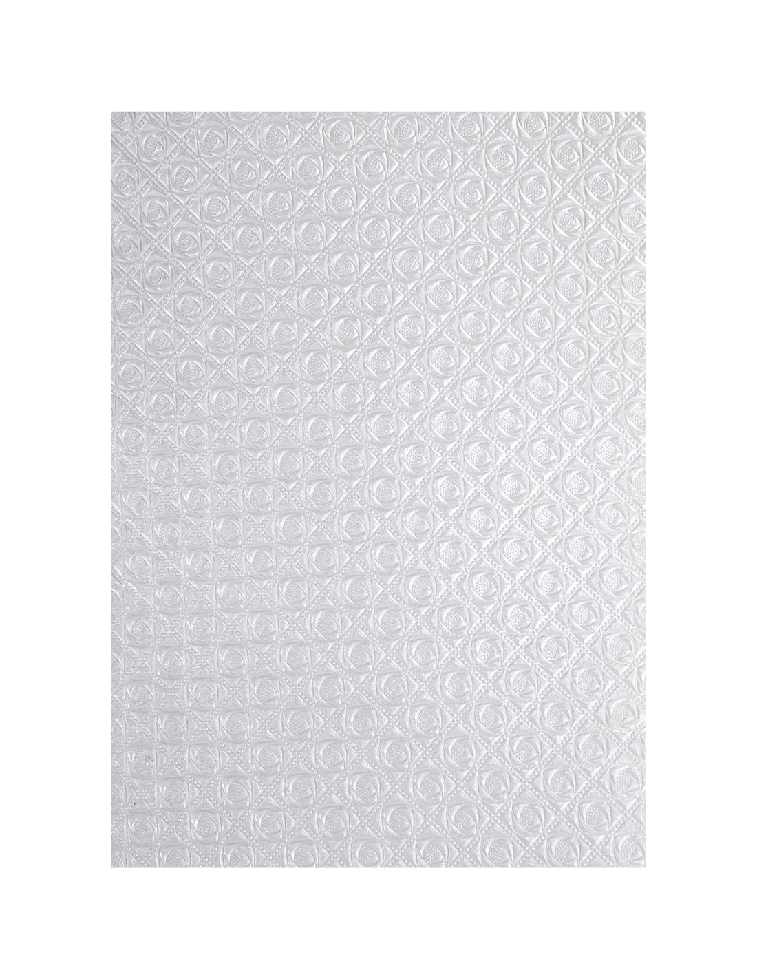 Papier ozdobny dekoracyjny metalizowany biały - małe róże 18x25 5szt. Papier ozdobny dekoracyjny metalizowany biały - małe róże 18x25 5szt.