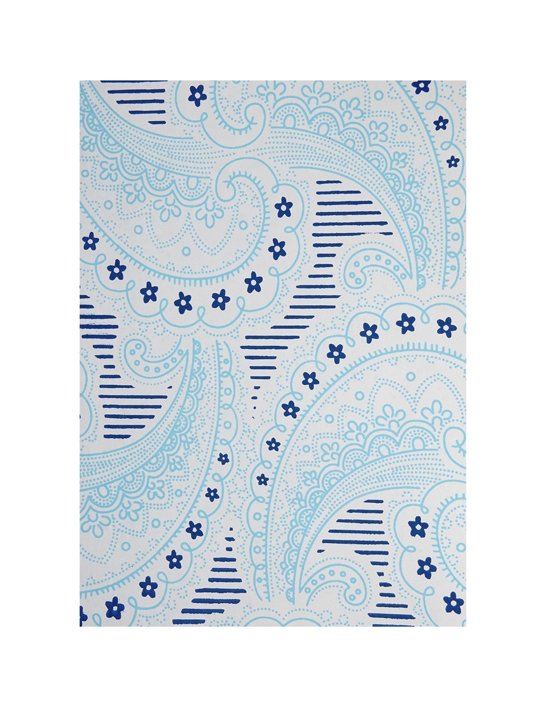 Papier ozdobny dekoracyjny wzór arabeska - niebieski 56x76cm Papier ozdobny dekoracyjny wzór arabeska - niebieski 56x76cm