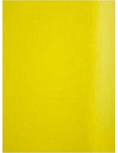 Papier ozdobny kolorowy jednostronnie lustrzany Splendorlux 250g Mimosa żółty pak. 10A4