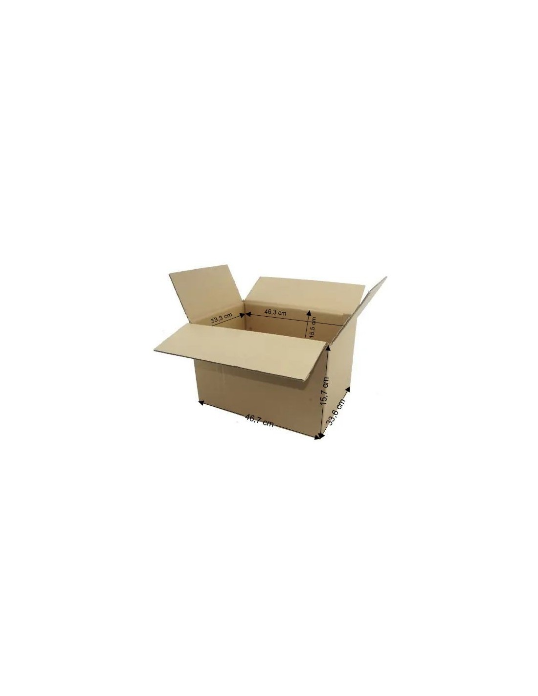 Karton klapowy 46x33x15cm SRA3 Karton klapowy 46x33x15cm SRA3