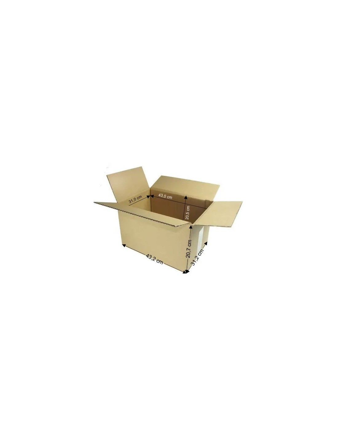 Karton klapowy 43x30,5x20cm A3 Karton klapowy 43x30,5x20cm A3