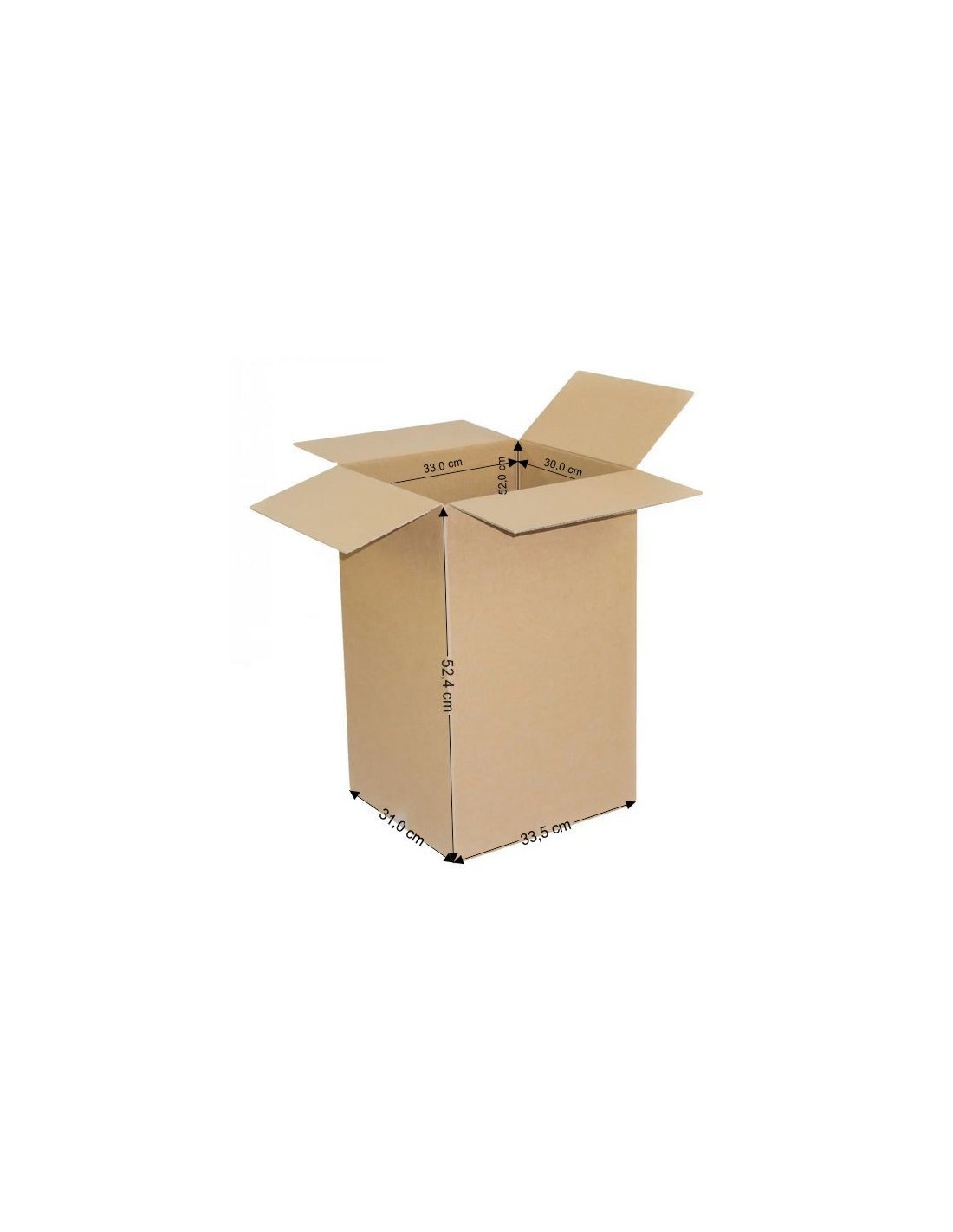 Karton klapowy 33x30x52cm Karton klapowy 33x30x52cm