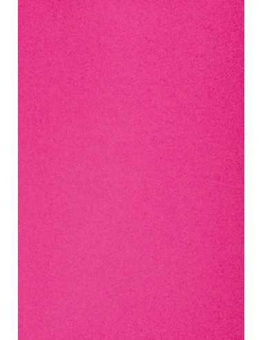 Papier ozdobny gładki kolorowy Burano 250g Rosa Shocking B50 ciemny różowy pak. 10SRA3