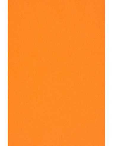 Papier ozdobny gładki kolorowy Burano 250g Arancio Trop B56 pomarańczowy pak. 10A3
