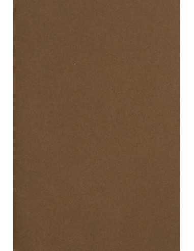 Papier ozdobny gładki kolorowy Burano 250g Tabacco B75 brązowy pak. 10A3