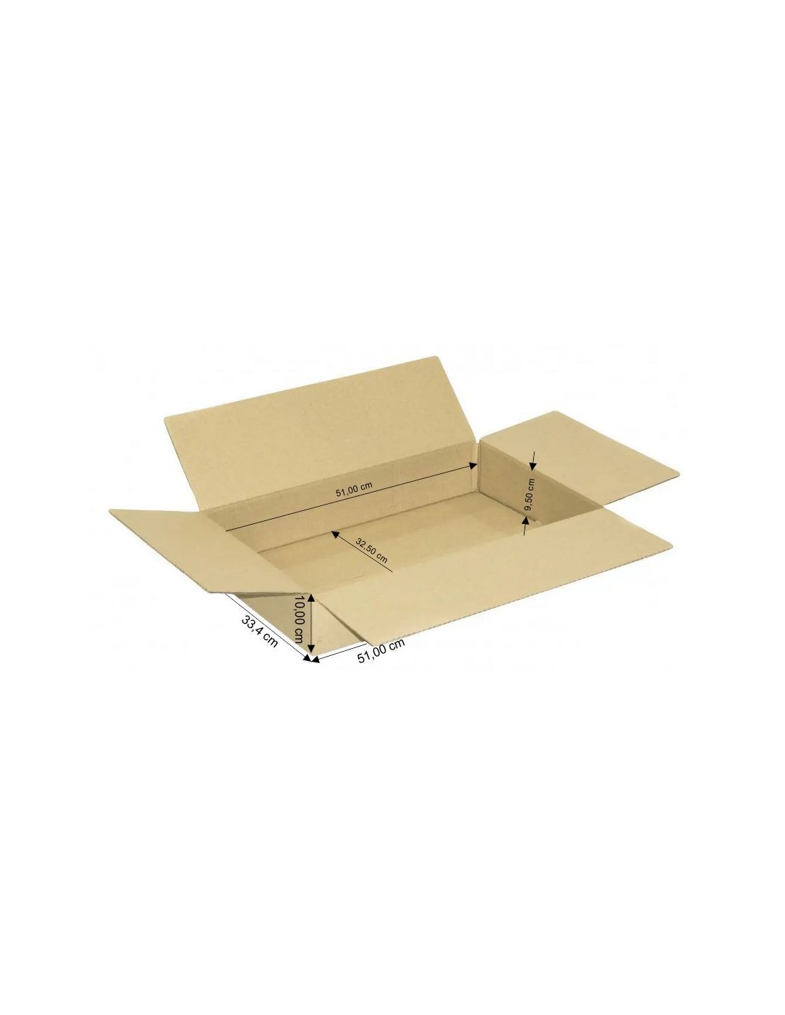 Karton klapowy 51x32,5x9,5cm Karton klapowy 51x32,5x9,5cm