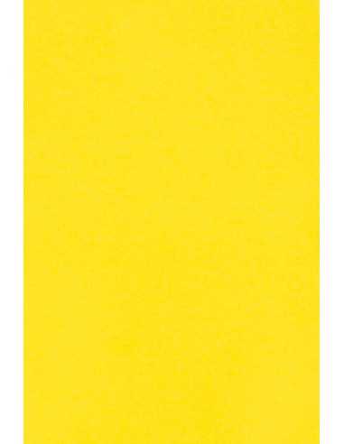 Papier ozdobny gładki kolorowy Burano 250g Giallo Zolfo B51 żółty pak. 10A5