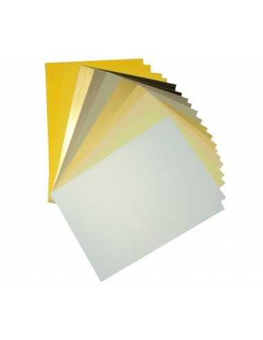Zestaw papierów ozdobnych kolorowych żółtych pak. 20A5