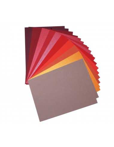 Zestaw papierów ozdobnych kolorowych czerwonych pak. 20A5