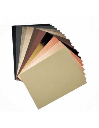 Zestaw papierów ozdobnych kolorowych brązowych pak. 20A4