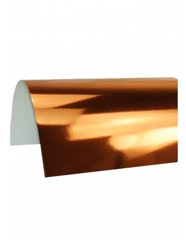 Papier ozdobny kolorowy jednostronnie lustrzany Mirror 270g Lustro Copper brązowy pak. 10A4