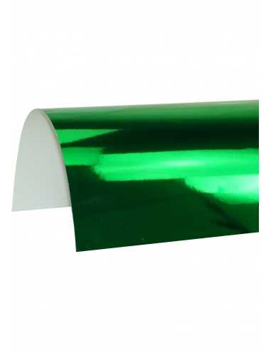 Papier ozdobny kolorowy jednostronnie lustrzany Mirror 270g Lustro Green zielony pak. 10A4