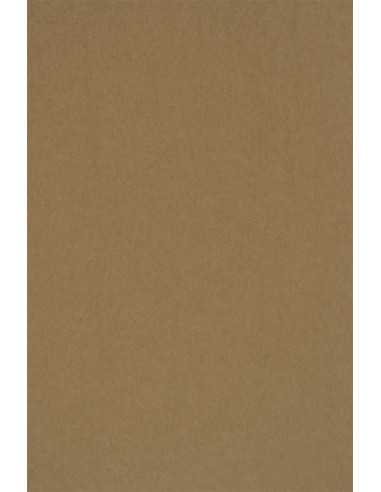 Papier ozdobny gładki ekologiczny Kraft EKO PLUS 340g brązowy pak. 25A5 bigowany