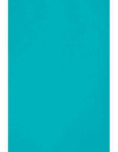 Papier ozdobny gładki kolorowy Burano 250g Azzurro Reale B55 niebieski pak. 10A5