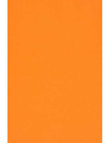 Papier ozdobny gładki kolorowy Burano 250g Arancio Trop B56 pomarańczowy pak. 10A5