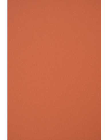 Papier ozdobny gładki kolorowy ekologiczny Materica 120g Terra Rossa czerwony pak. 10A4