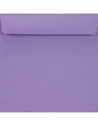 Koperta ozdobna gładka kolorowa kwadratowa K4 15,5x15,5 HK Burano Violet fioletowa 90g