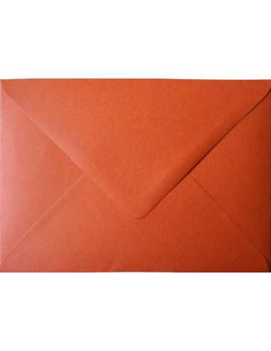 Materica decorative ecological envelope B6 NK Terra Rosa brick-red gummed 120gsm