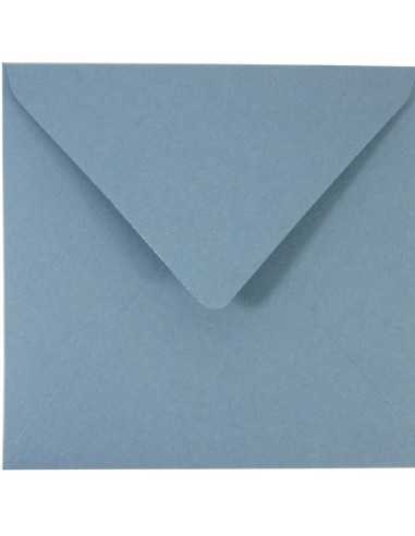 Koperta ozdobna gładka kolorowa ekologiczna kwadratowa K4 15,3x15,3 NK Materica Acqua niebieska 120g