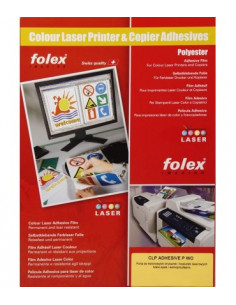 FOLEX ADHESIVE P-WO White self-adhesive foil for color laser printers,  pack. 50SRA3