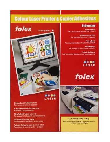 FOLEX ADHESIVE P-WO Folia samoprzylepna biała do kolorowych drukarek laserowych pak. 10A3