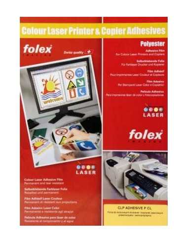 FOLEX ADHESIVE P-CL Folia samoprzylepna przezroczysta do kolorowych drukarek laserowych pak. 10A4