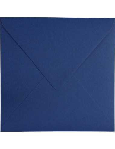 Koperta ozdobna gładka kolorowa ekologiczna kwadratowa K4 15,3x15,3 NK Keaykolour Royal Blue granatowa Delta 120g