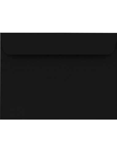 Koperta ozdobna gładka kolorowa C6 11,4x16,2 HK Design czarna 120g