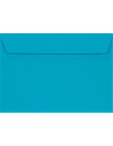 Koperta ozdobna gładka kolorowa C6 11,4x16,2 HK Design niebieska 120g