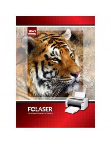 FOLASER MAT TRA Folia samoprzylepna przezroczysta matowa do drukarek laserowych pak. 10SRA3