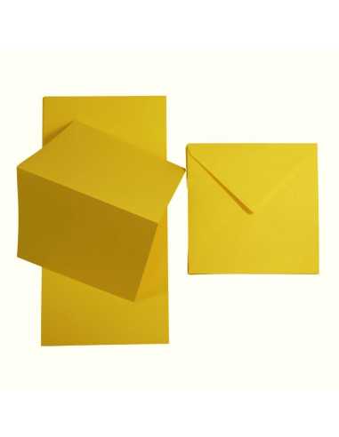 Set of Rainbow 160gsm R99 yellow scored papers + K4 envelopes 25pcs