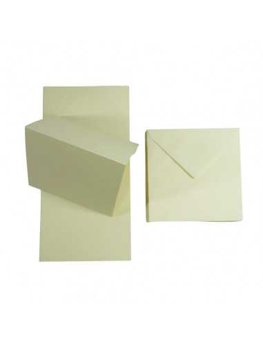 Set of Rainbow 160gsm R99 cream scored papers + K4 envelopes 25pcs