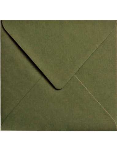Koperta ozdobna kolorowa fakturowana kwadratowa K4 NK Tintoretto Wasabi zielona 140g