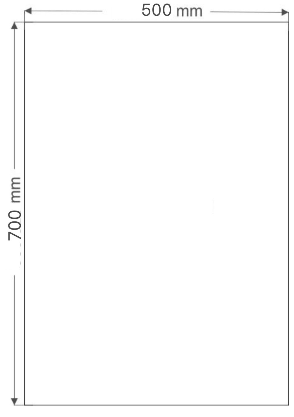 Papier Brystol biały 170g 50x70 10ark.