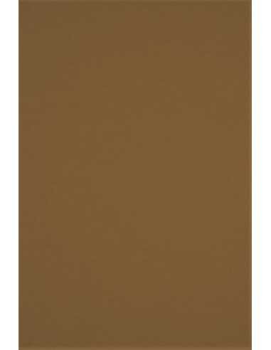 Papier ozdobny gładki kolorowy ekologiczny Crush 250g Hazelnut brązowy pak. 10A4