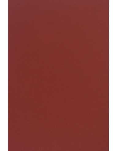 Papier ozdobny gładki kolorowy ekologiczny Crush 250g Cherry bordowy pak. 10A4