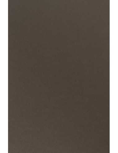 Papier ozdobny gładki kolorowy ekologiczny Crush 250g Coffee ciemny brązowy pak. 50A4