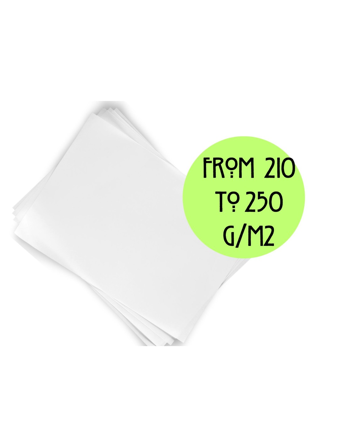Papier ozdobny gładki brystol biały pak. 50A6