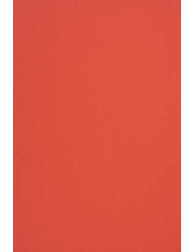 Papier ozdobny gładki kolorowy ekologiczny Woodstock 170g Rosso czerwony 70x100 R200