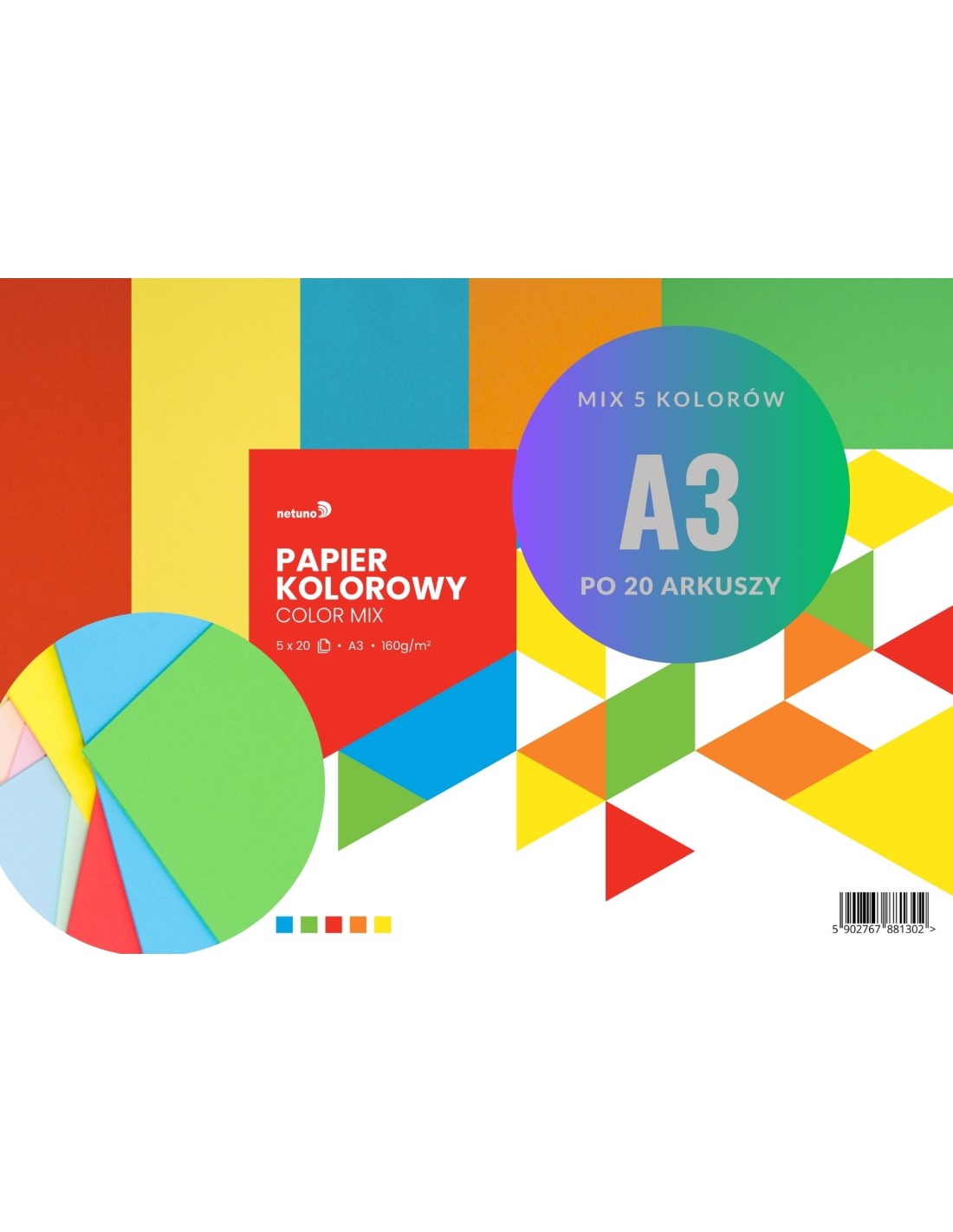 Zestaw intensywny 80g mix 5x20 kolor pak. 100A3 Zestaw intensywny 80g mix 5x20 kolor pak. 100A3