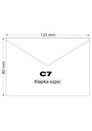 Koperta ozdobna gładka C7 8x12 NK Lessebo Ivory ecru 100g