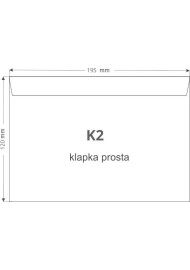 Koperta ozdobna gładka K2 12x19,5 NK Lessebo Ivory ecru 100g