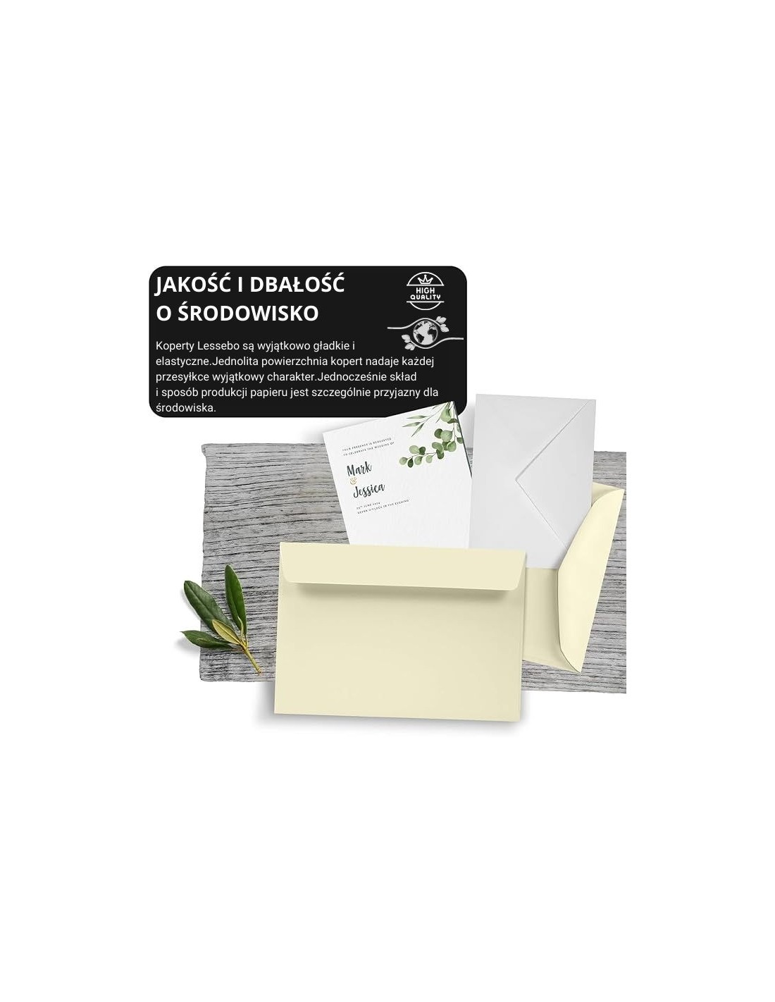 Koperta ozdobna gładka kwadratowa K4 17x17 HK Lessebo Ivory ecru 100g Koperta ozdobna gładka kwadratowa K4 17x17 HK Lessebo Ivory ecru 100g